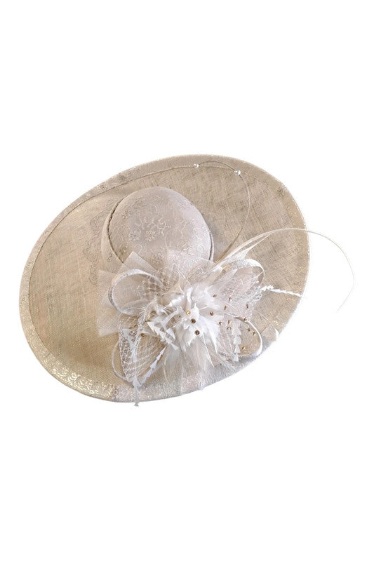 Headpieces By Wisteria Hat Cream 1311AM