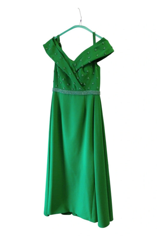 Veni Infantino dress green size 8 9706TWA