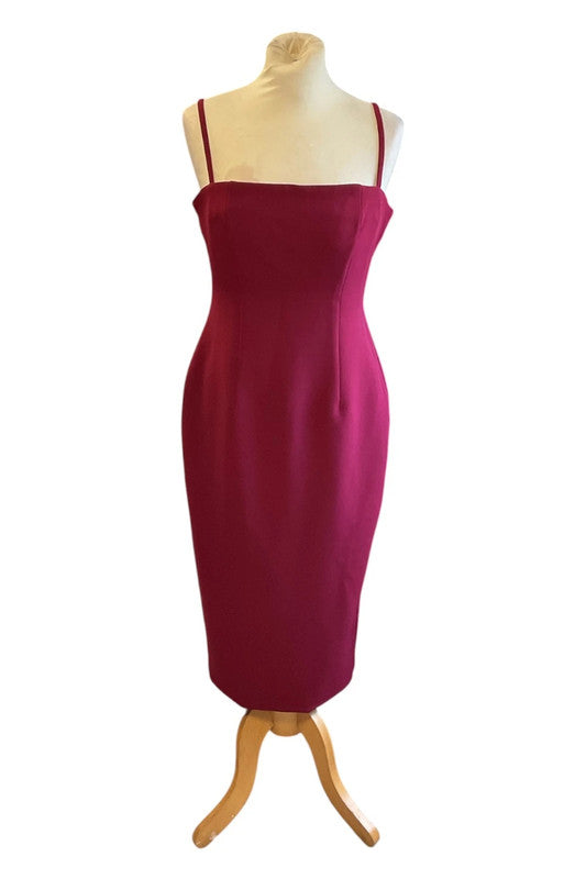 Club L dress two pieces burgundy size 10 9705 TWA
