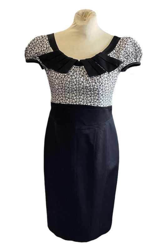 Karen Millen Dress black & white size 12 9721RSW