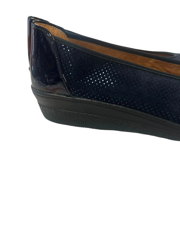 Gabor comfort shoe Navy suede Sz 5 9735BC