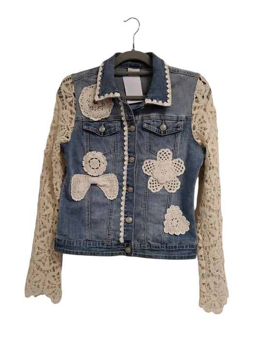 Zac&Zoe Denim & Lace Jacket  Sz S 9739MG