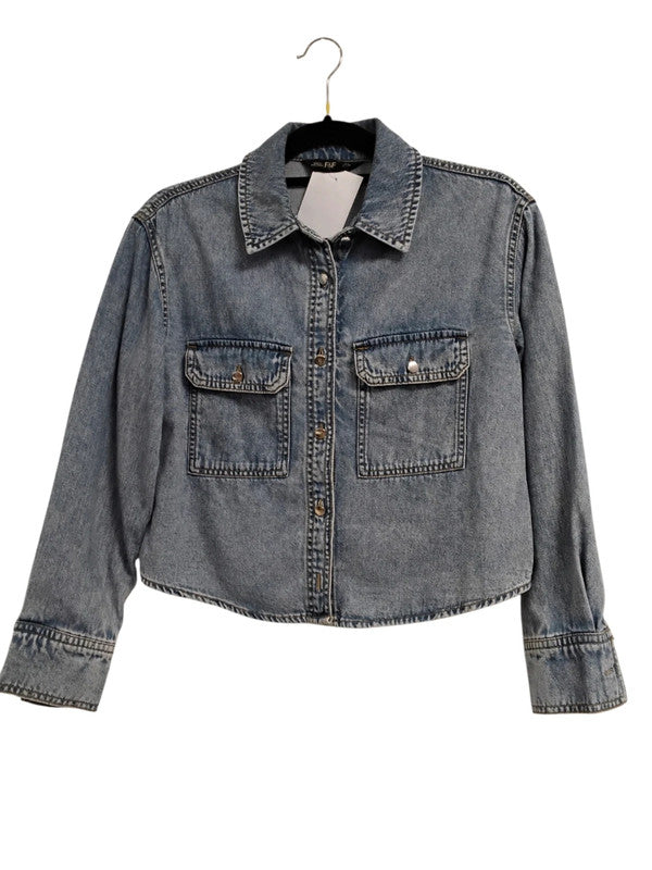 F+F Shirt denim blue Sz6 9738MG