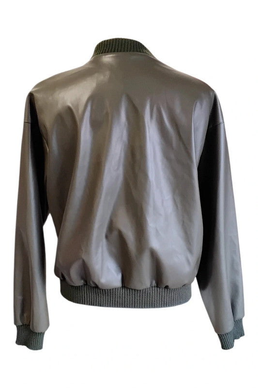 Made in Italy Jacket Sz S Khaki 9714CM