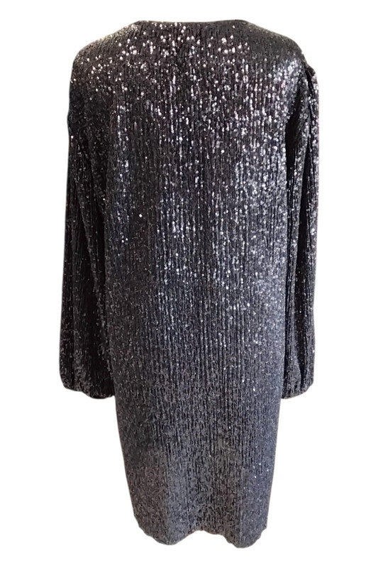 Vegas Paris Dress Black Sz L 9715CM