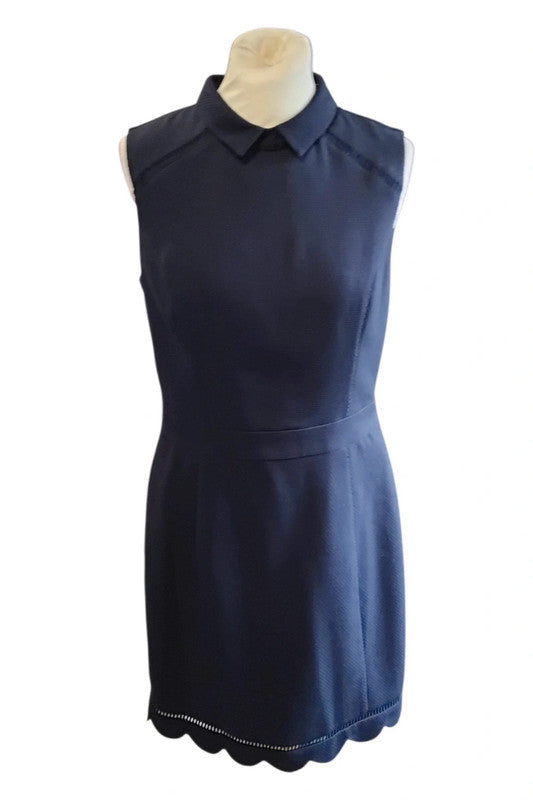 Oasis Dress Navy Sz 10 9712CR