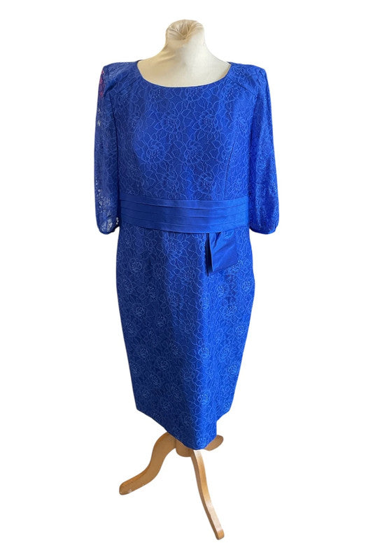 Zeila MOB dress 2 piece royal blue lace size 46/18 9731LB