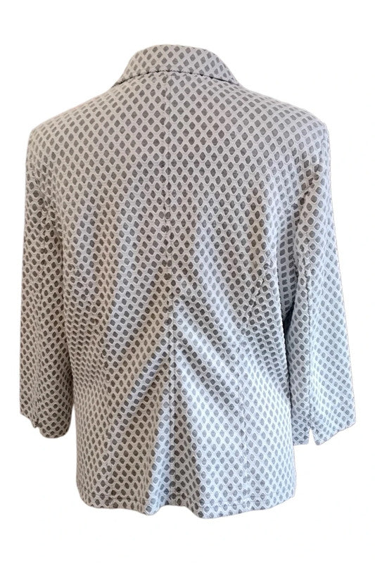 Steilmann Blazer Grey&White Sz 14 9750MMH