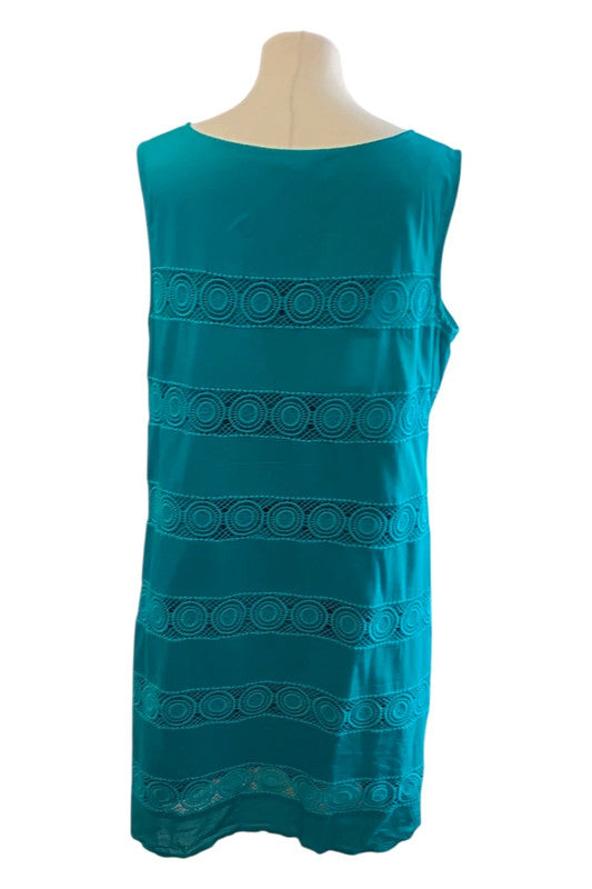 Monsoon Dress Teal Sz 18 9759RKE
