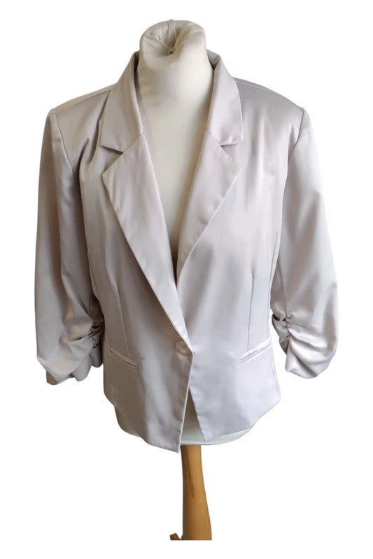 Marc Angelo Blazer Beige Sz 16 9760JMC