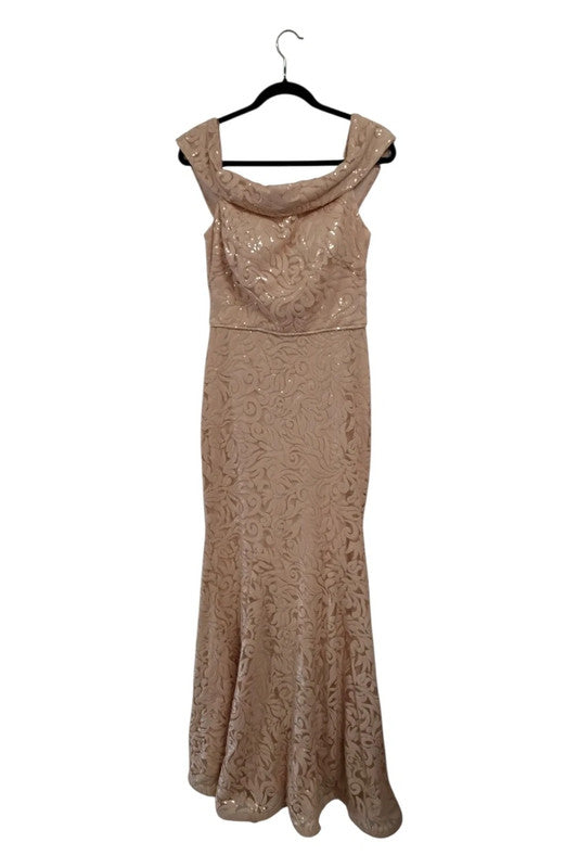 Evita Prom Dress Peach Sz 10 9771DEK