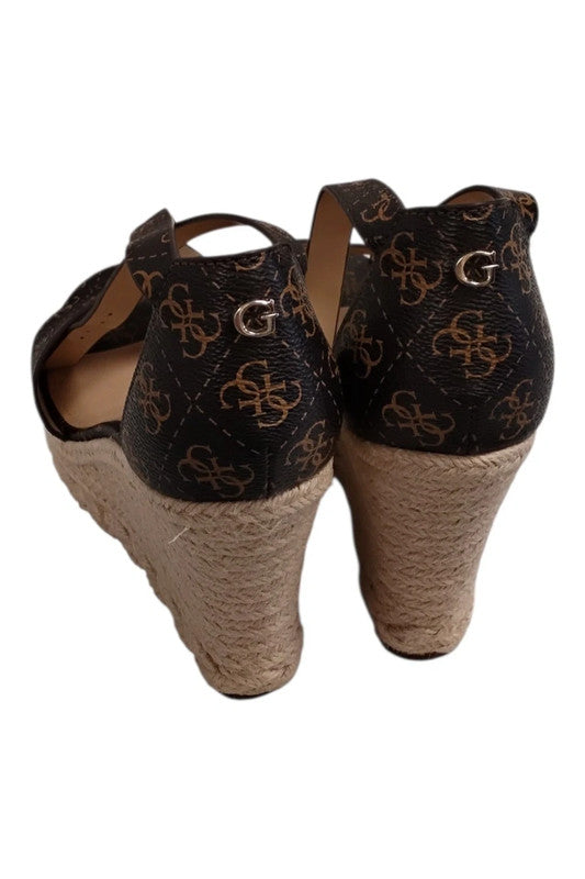 Guess Sandals Brown&Beige Sz 6,5/40 9770DEK