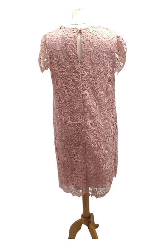 Atmosphere Lace Dress Peach Sz 14 9755RKE