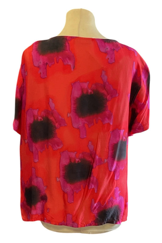 Peruzzi Top multi with short sleeves size 42 9776GD