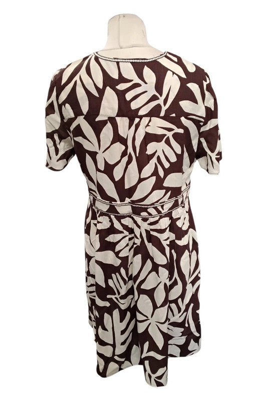 Garcia Dress Bpown&Beige Sz S 9772GD