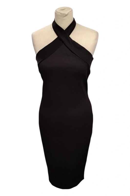 Miss Faceless Dress black halter neck bodycon size M/L 7239MDM