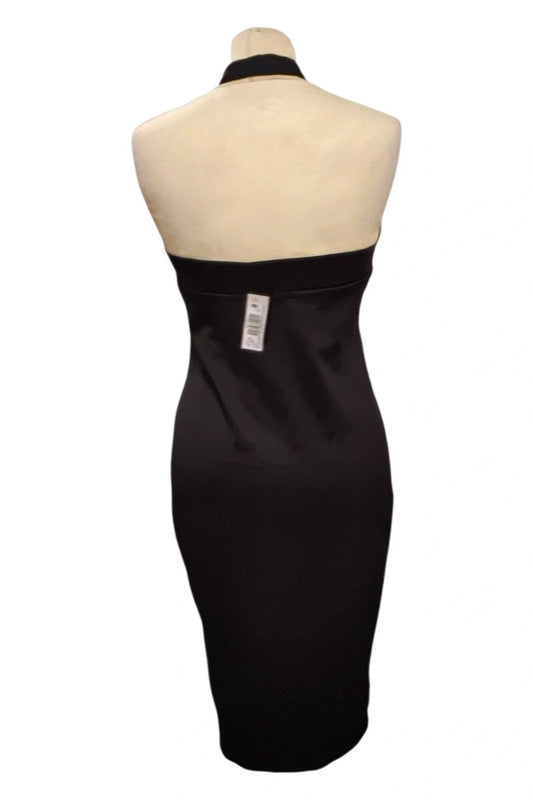 Miss Faceless Dress black halter neck bodycon size M/L 7239MDM
