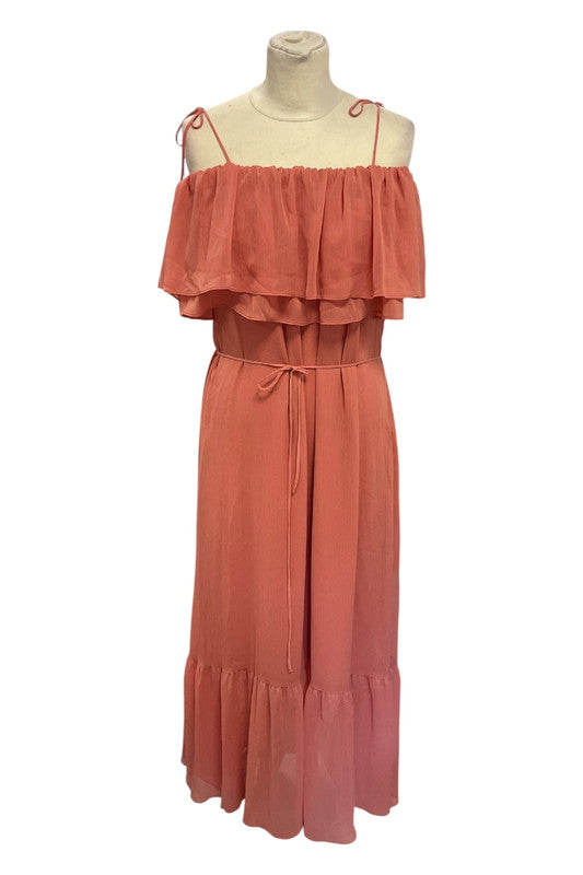 Wat The Brand dress coral Size 10 5236AL
