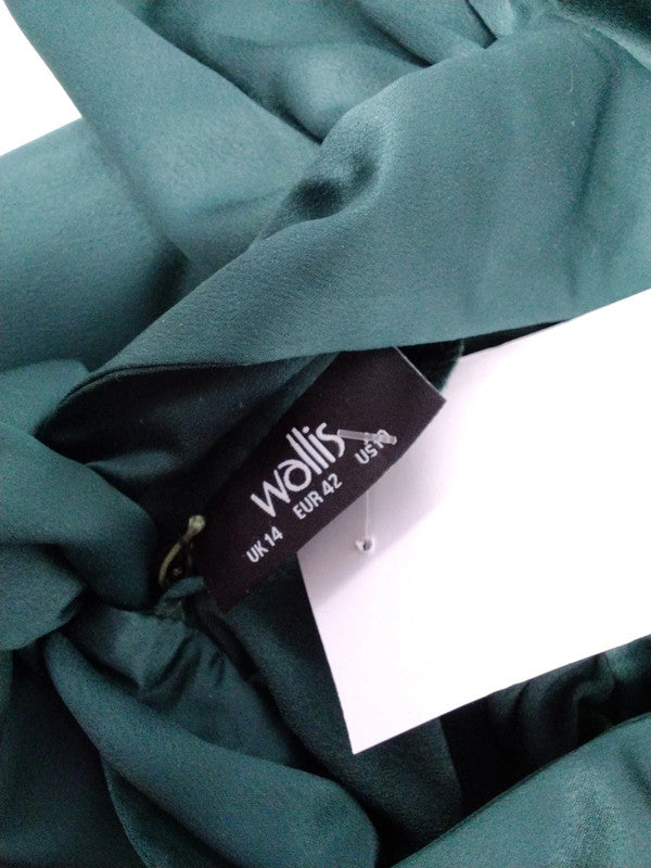 Wallis dress green Size 14 9780RKE