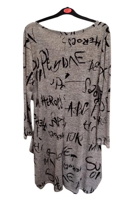 Jophie B top gray Size 16 6994RM