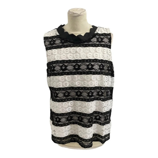 Mark Angelo top black & white, size 18, 9779RKE