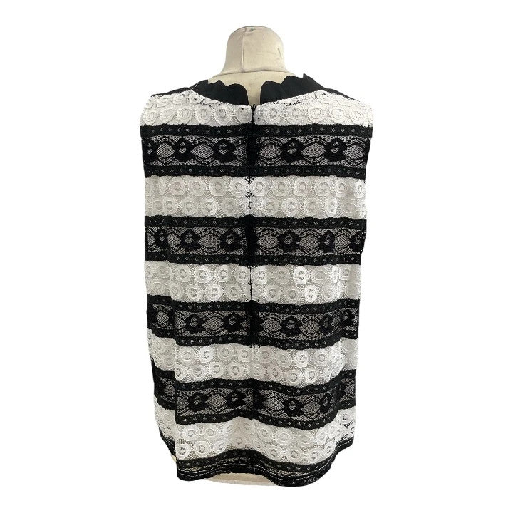 Mark Angelo top black & white, size 18, 9779RKE