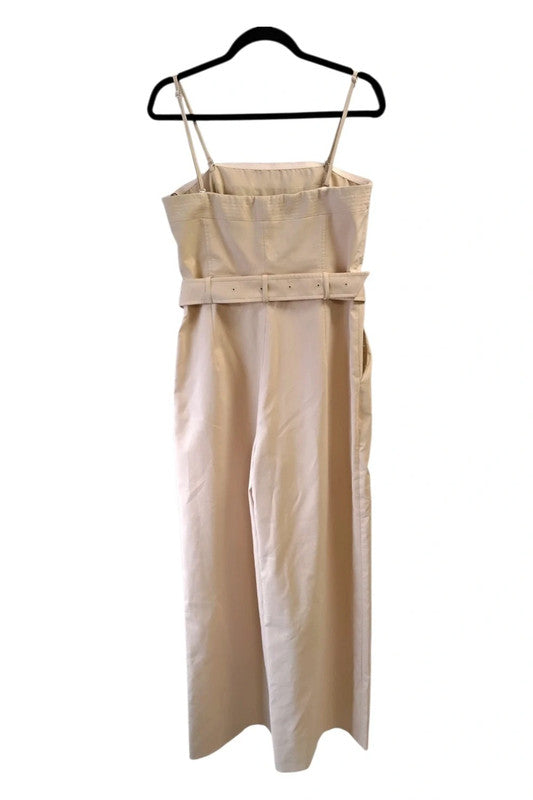 Karen Millen Jumpsuit Beige Sz 14 9790LFR
