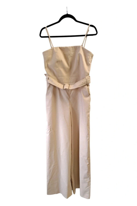 Karen Millen Jumpsuit Beige Sz 14 9790LFR