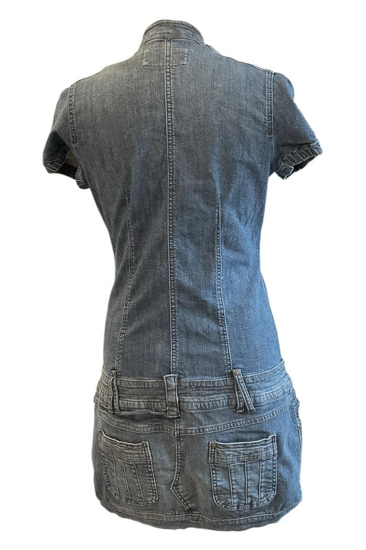 Sicko19 Dress blue denim mini size L 9793CM