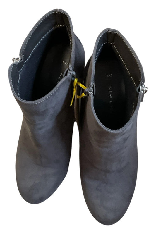 New Look Boots Grey suede ankle size 7 9784LZM