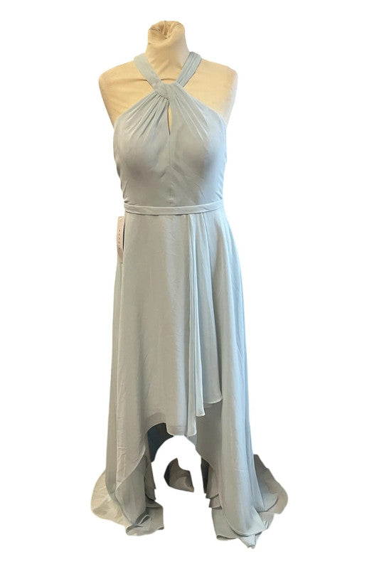 Azazie Dress light blue maxi formal size 8 9801LOT