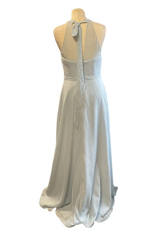 Azazie Dress light blue maxi formal size 8 9801LOT