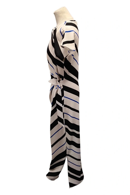 Quiz Dress Black&Cream Patterned Sz 14 9796LOT