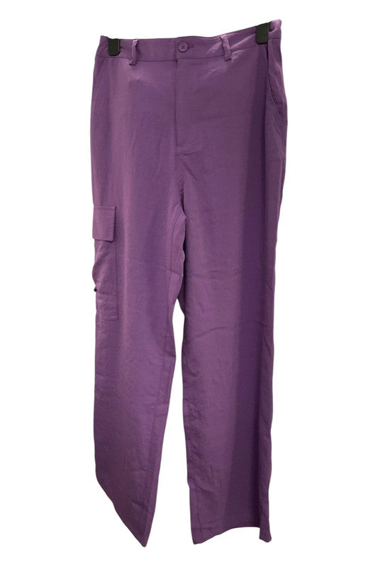 Noisy May trousers purple Size M 9803HOD