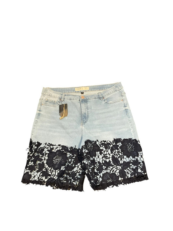 Simply Be Lace Denim-Short Size 18 9816CDC