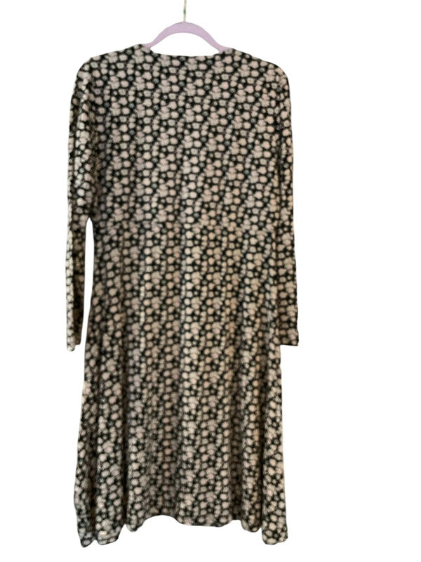 MDM Printed Long sleeved midi dress-Size L 9810PFU