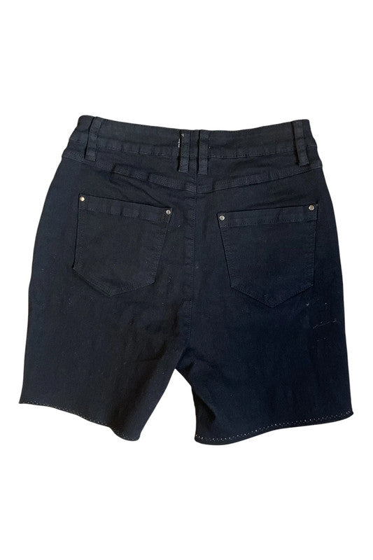 Mudflower shorts black jeans size 10 8625CDC
