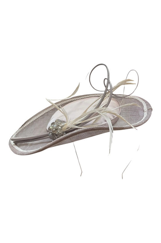 Handmade By Sobelle Fascinator Handmade hat coffee 7954IC