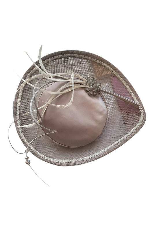 Handmade By Sobelle Fascinator Handmade hat coffee 7954IC