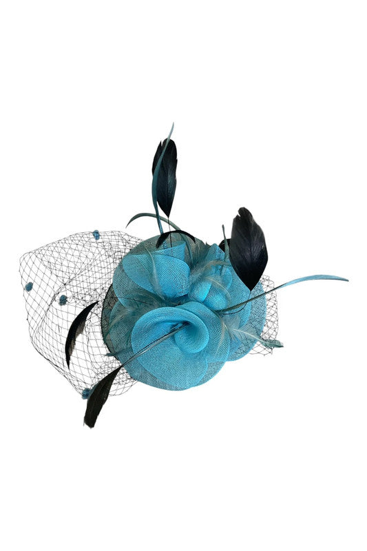 Fascinator hat turquoise 9082JC