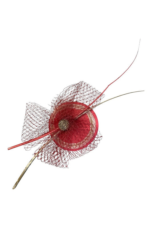 Fascinator hat coral 5720EB