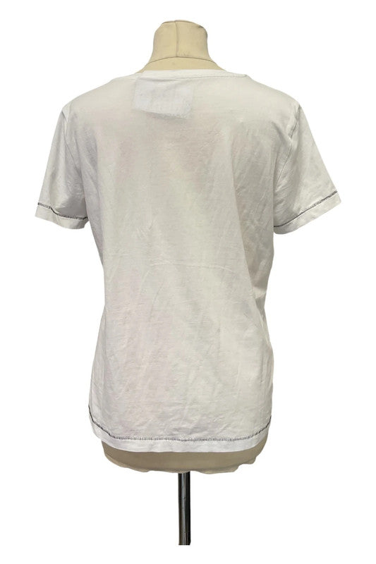 Taifun T-shirt white graphic tee size 12 9829MOD