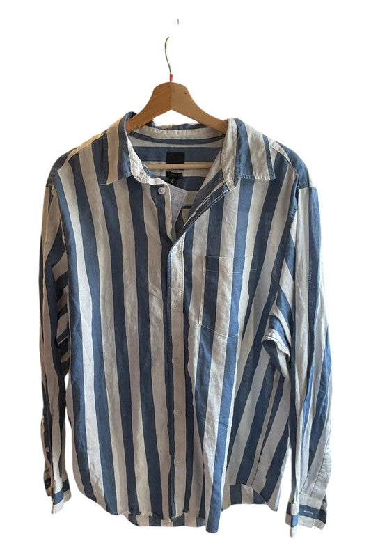 H&M Top blue and white Size XL 9821SOD