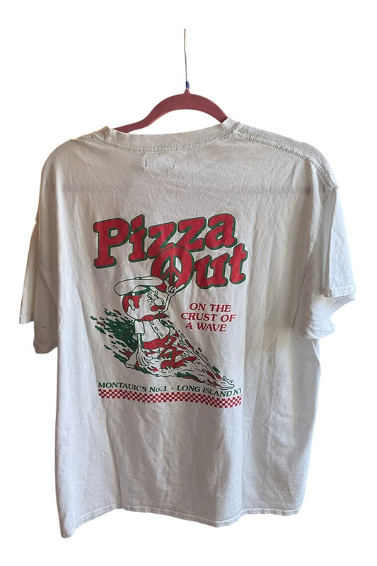 Topman T-shirt white Size L 9818SOD