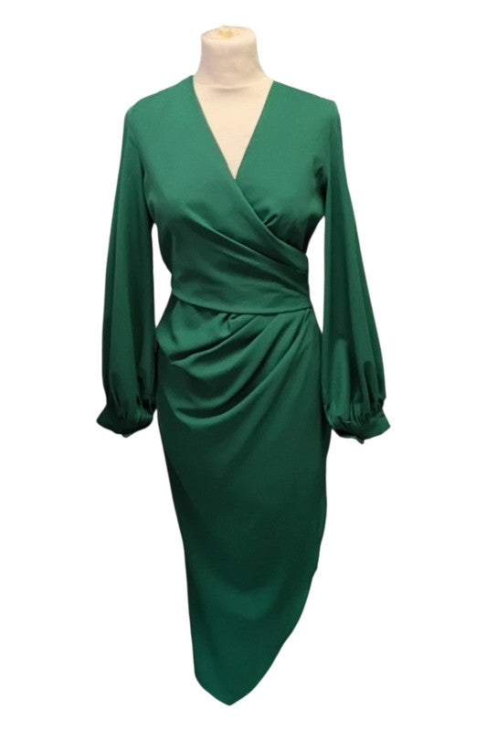 Girl in Mind Dress Green Sz 8 9843TEB