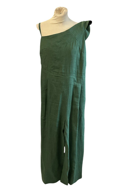 Emme Marella linen pantsuit green size 10 9823TF