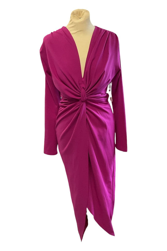 Girl In Mind Dress fuchsia long sleeve  size 10 9842TEB