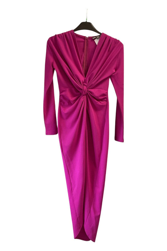 Girl In Mind Dress fuchsia long sleeve  size 10 9842TEB