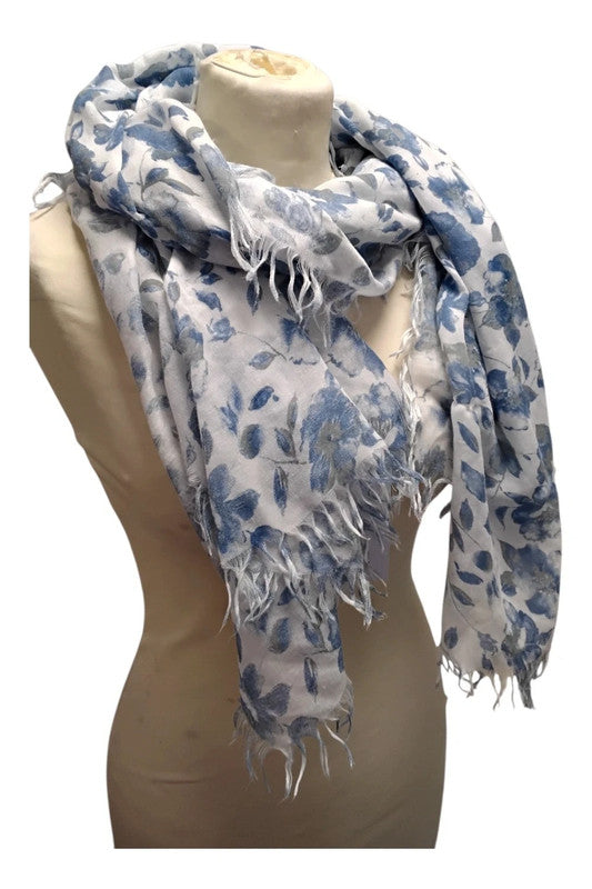 No brand Scarf Blue Print 9825MDD