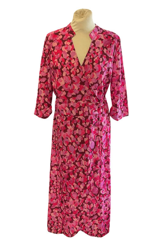 Kate&Pippa dress pink print size L 9848DUF